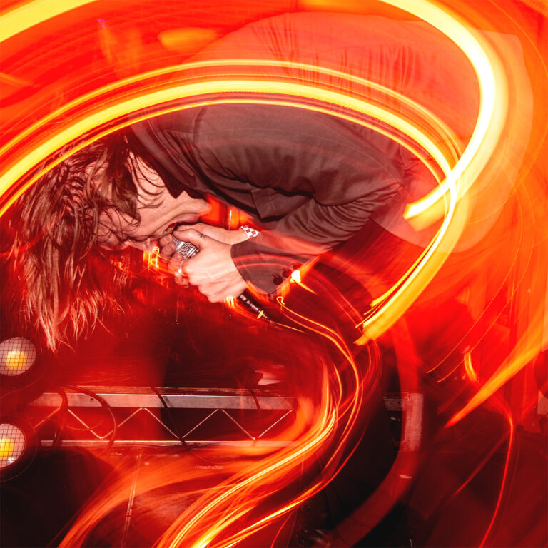 Front row concert photography of Refused live at The Observatory OC post-hardcore performance