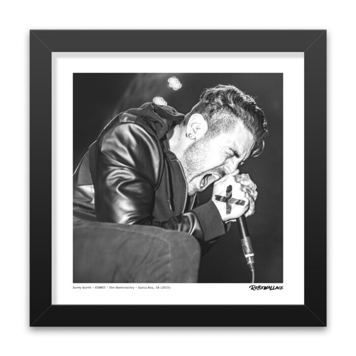 12X12 Square Frame Photo Xtrmst Davey Screaming - Graphic Design by RobxWallace