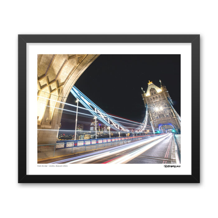 London Tower Bridge night landscape Graphic Design print by RobxWallace