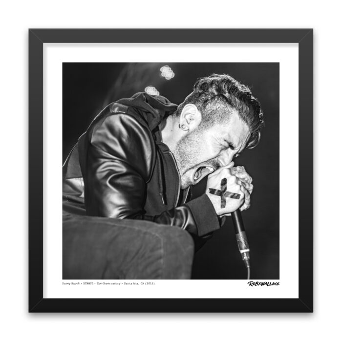 18X18 Square Frame Photo Xtrmst Davey Screaming - Graphic Design by RobxWallace