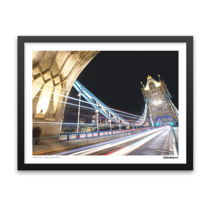 18X24 Wide Frame London Tower Bridge Photo Print 2022 - Fine Art Graphic Design by RobxWallace