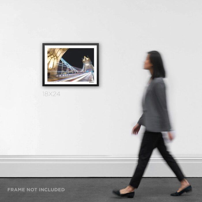 18X24 Wide Scale London Tower Bridge Photo Print 2022 - Fine Art Graphic Design by RobxWallace