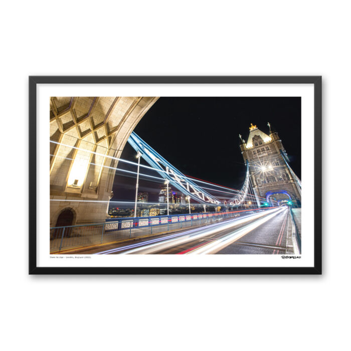 24X36 Wide Frame London Tower Bridge Photo Print 2022 - Fine Art Graphic Design by RobxWallace