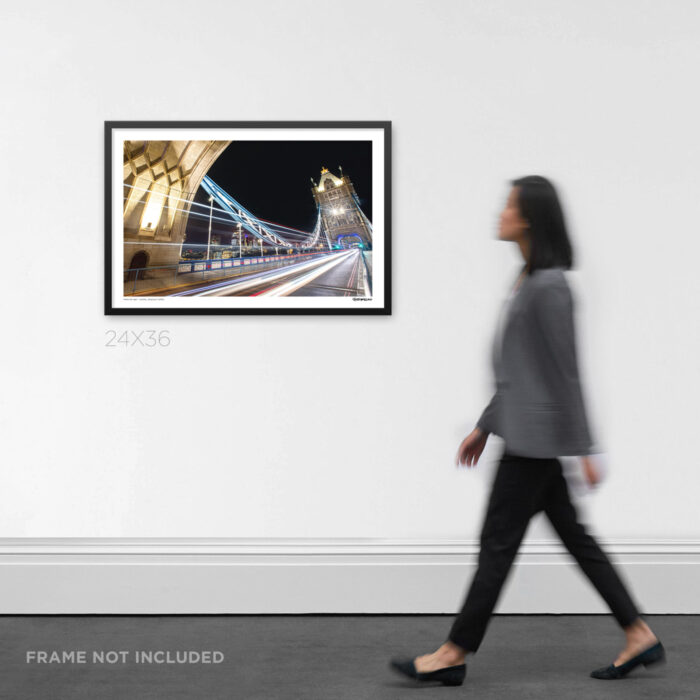 24X36 Wide Scale London Tower Bridge Photo Print 2022 - Fine Art Graphic Design by RobxWallace