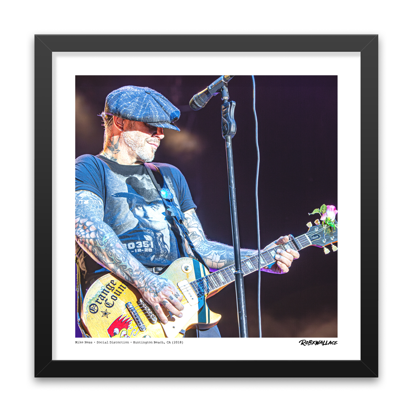 Mike Ness with Social Distortion - Punk Rock Graphic Design by RobxWallace