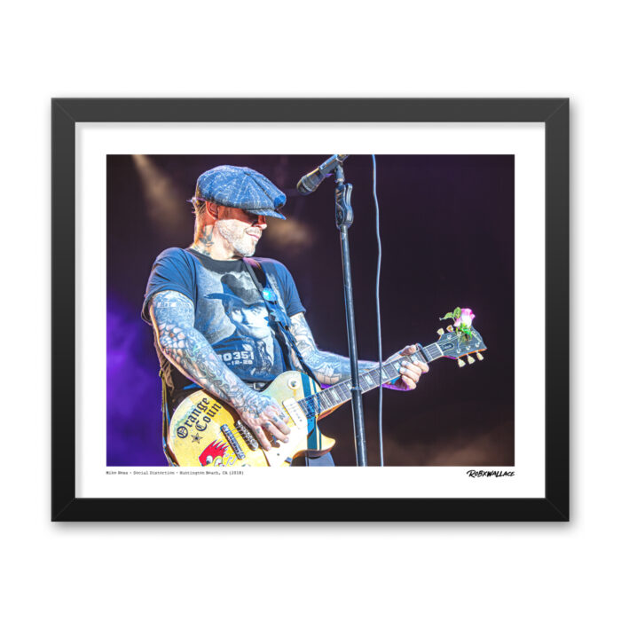 Mike Ness with Social Distortion - Punk Rock Graphic Design by RobxWallace