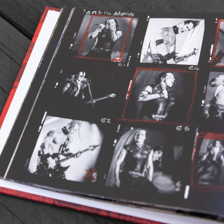 Fine art print quality spread from Break Free hardcover photo book chronicling decades of punk rock history