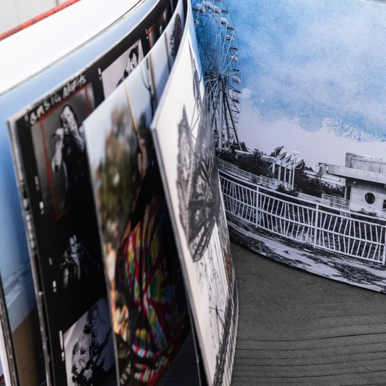 Hardcover photo book Break Free by RobxWallace showcasing live concert Graphic Design from Southern California venues