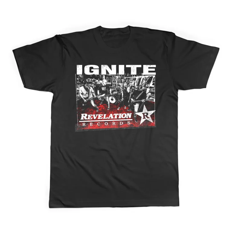 Ignite live European tour photo showing guitarists performing intense hardcore punk riffs on stage