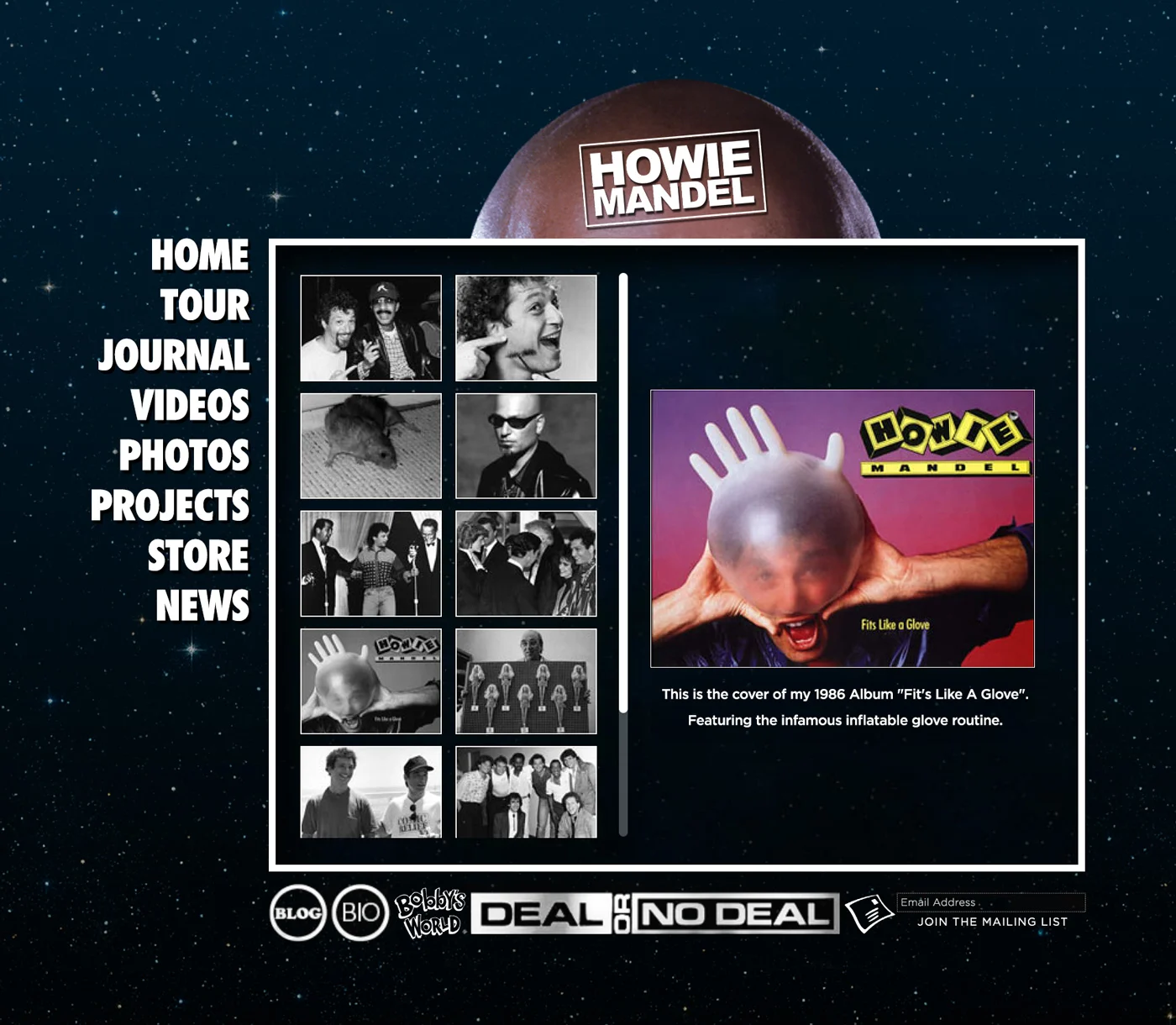 Howiemandelcom Website - Web Design by RobxWallace