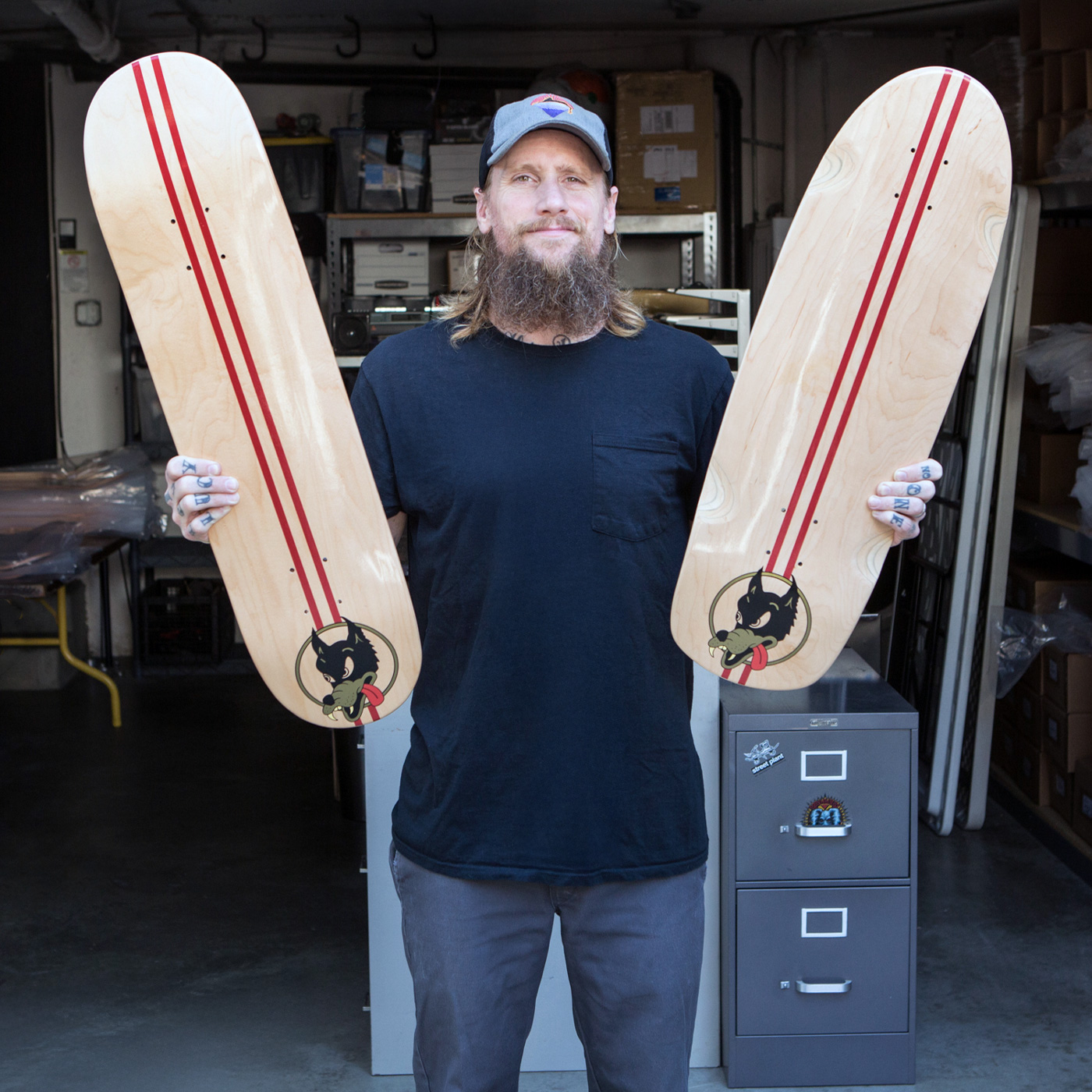 Custom popsicle skateboard deck layouts designed by RobxWallace for the official Jerry Garcia x Street Plant collaboration, featuring the Garcia handprint logo.