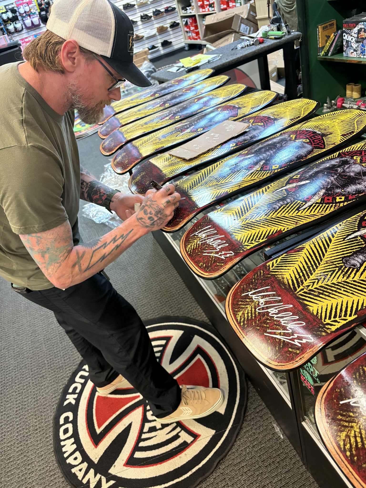 Mike Vallely - Skateboarding Graphic Design by RobxWallace